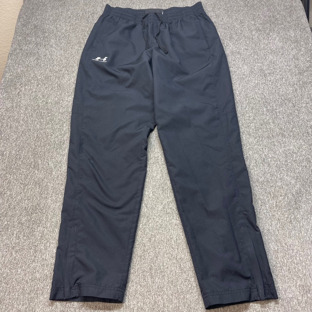 Under Armour Mens Vital Woven Training Pants Black Mesh Lined 1352031 Large